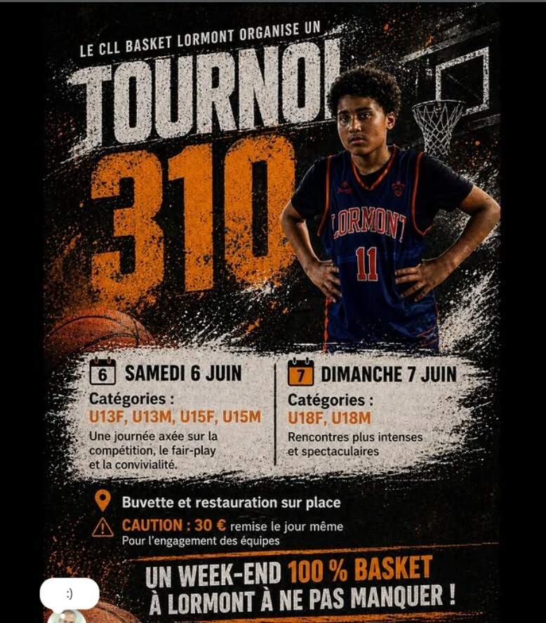 TOURNOI CLL310 U13M U13F U15M et U15F