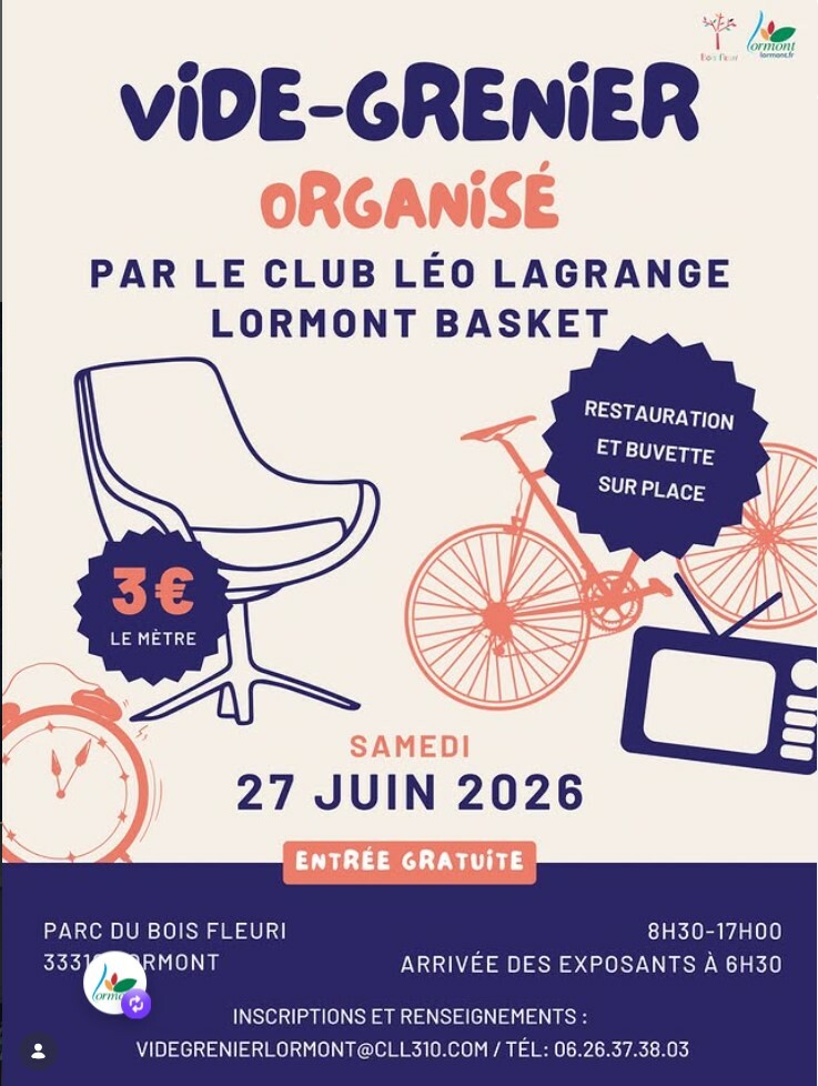Vide Grenier LORMONT  CLL Basket